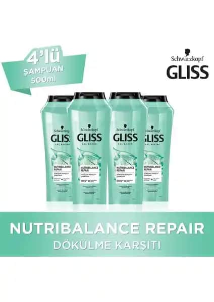 Gliss Nutribalance Şampuanı Saç Dökülmesine Karşı Güçlendirici ve Sağlıklı Saç Bakımı