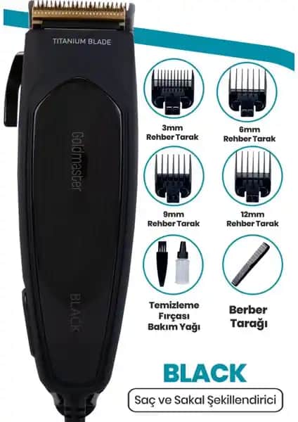 Goldmaster GM-8197 Siyah Kablolu Saç Kesme Makinesi Analizi ve Kullanım Özellikleri