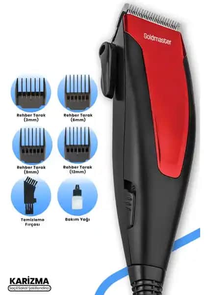 Goldmaster Karizma GM-7148 Saç Kesme Makinesi: Güçlü Performans ve Kullanım Kolaylığı