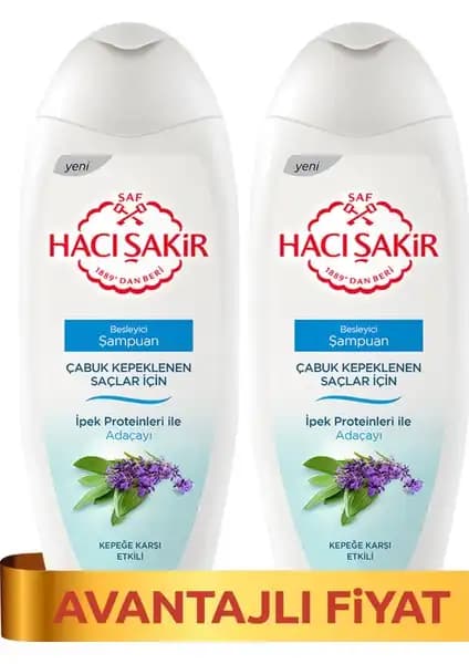 Hacı Şakir Adaçayı Şampuanı Kepek Sorunlarına Doğal Çözüm Sunar