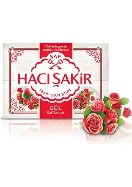 Hacı Şakir Gül Kalıp Sabun 4x150GR Gelenekten Modernliğe Uzanan Saf Temizlik