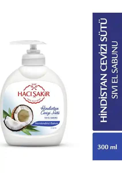 Hacı Şakir Hindistan Cevizi Sütü Nemlendirici El Sabunu: Doğal ve Yumuşak Temizlik İçin Güvenilir Çözüm