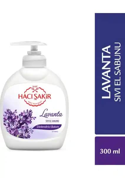 Hacı Şakir Lavanta Dinlendirici Bakım Sıvı El Sabunu 300 ml ile doğal temizlik ve ferahlatıcı bakım