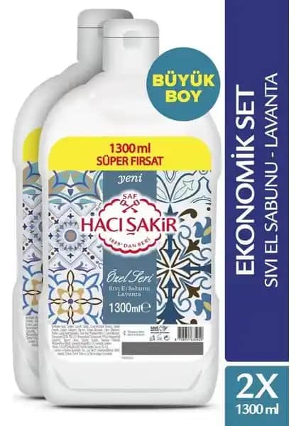 Hacı Şakir Lavanta Özel Seri Sıvı Sabun: Doğal ve Estetik Temizlik Deneyimi