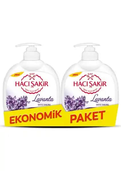 Hacı Şakir Lavanta Sıvı Sabun 2x500 ml doğal ve ferahlatıcı temizlik deneyimi