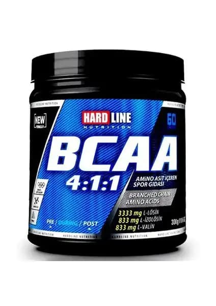 Hardline BCAA 4:1:1 Sporcular için Kas Gelişimini Destekleyen Amino Asit Takviyesi