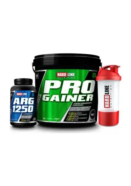 Hardline Progainer 5000 + Arg 1250: Kas Gelişimini Destekleyen Yüksek Kalorili Protein Gaineri