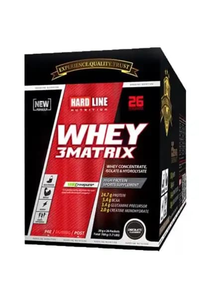 Hardline Whey 3 Matrix: Çok Yönlü Protein Takviyesi ile Kas Gelişimini Destekleyin