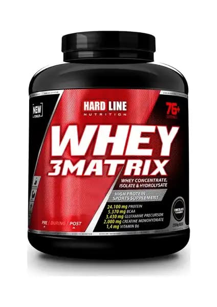 Hardline Whey 3Matrix 2300 Gr Çikolata: Kas Gelişimi ve Performans Artırıcı Protein Takviyesi