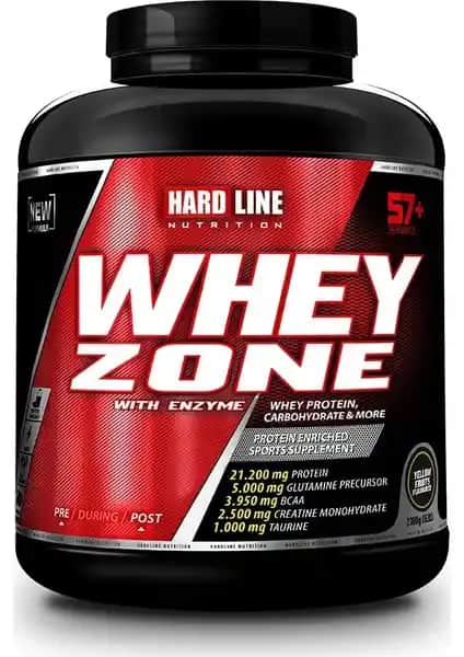 Hardline Whey Zone Protein Tozu Sarı Meyveli 2300 Gr: Yüksek Kaliteli Kas Gelişimi Takviyesi