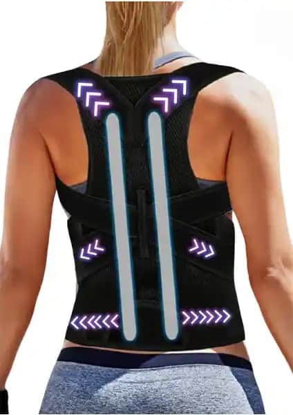 Hasby Ka<dı>n Erkek Ayarlanabilir Dik Duruş Korsesi ile Sağlıklı Postür Desteği