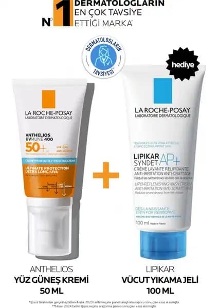 Hassas Ciltler İçin Güneş Koruma ve Temizlik Seti La Roche-Posay Ürünleri