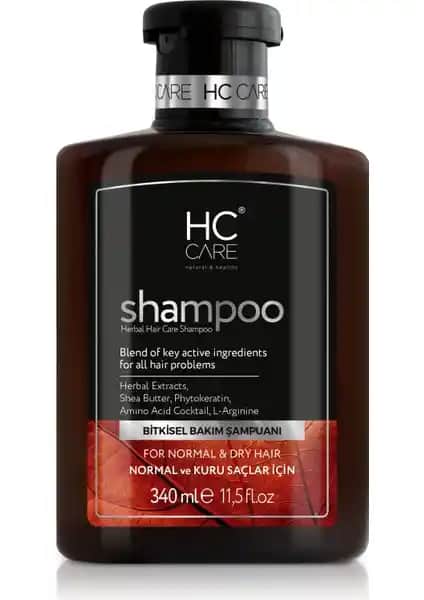 HC Care Doğal İçeriklerle Güçlendirilmiş Kuru ve Normal Saçlar İçin Şampuan