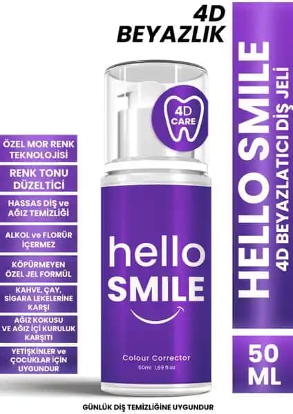 Hello Smile 4D Beyazlatıcı Diş Jeli: Yenilikçi ve Hassas Dişler İçin Güçlü Ağız Bakım Ürünü