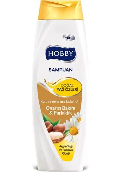 Hobby Şampuan Argan Papatya 600 Ml: Saç Sağlığı ve Parlaklığı İçin Doğal Bakım Ürünü