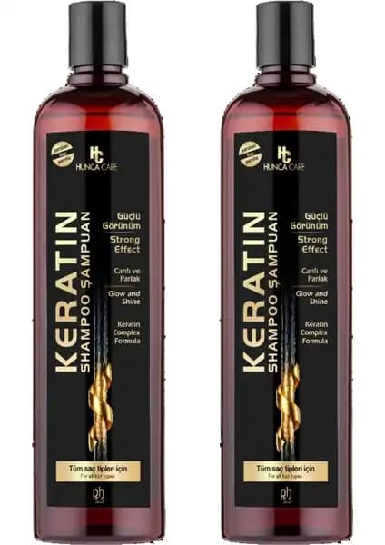 Hunca Care Keratin Şampuan 700 ml 2'li Set: Saç Güçlendirme ve Parlaklık Artışı