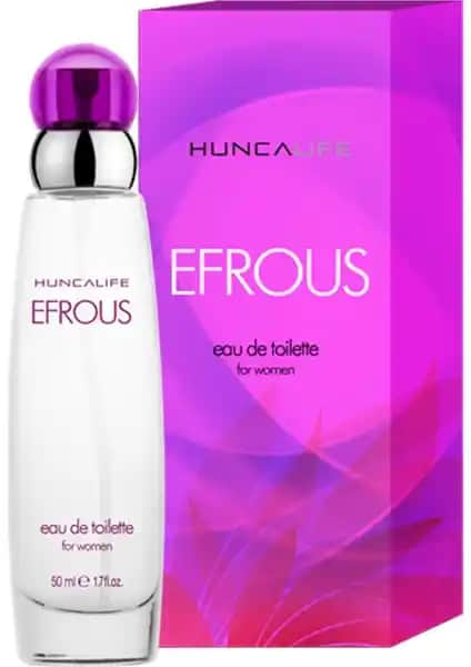 Huncalife Efrouse Kadın Parfümü 50 ml Çiçeksi ve Ferahlatıcı Kokusu ile Günlük Kullanım İçin Uygun