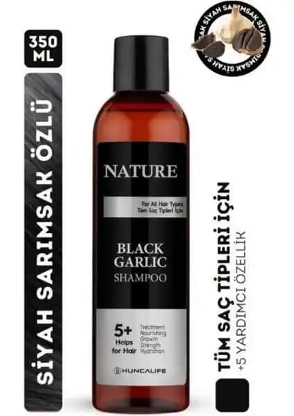 Huncalife Nature Sarımsaklı Siyah Şampuan: Saç Dökülmesine Karşı Doğal ve Güçlendirici Çözüm