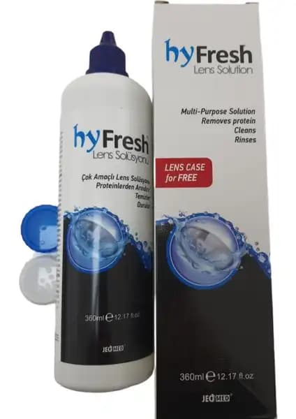 Hyfresh 360 ml Çok Amaçlı Kontak Lens Bakım Solüsyonu Gelişmiş Temizlik ve Konfor Sağlar