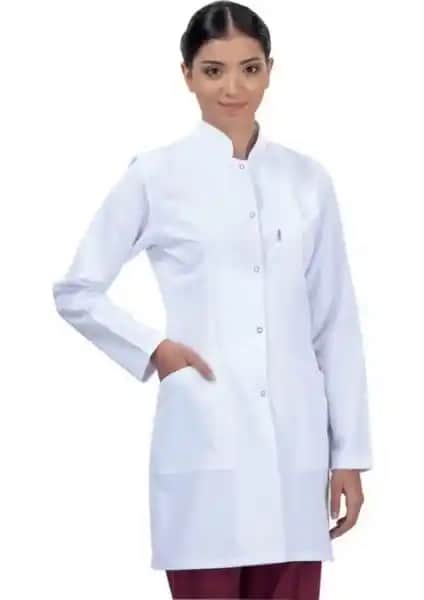 İbamed Kadın Hakim Yaka Beyaz Doktor Hemşire Öğretmen Vizit Önlüğü Özellikleri ve Kullanım Alanları