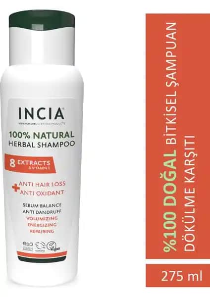 İncía %100 Doğal Saç Dökülmesine Karşı Etkili Şampuan: Saç Sağlığını Güçlendiren Doğal Çözüm
