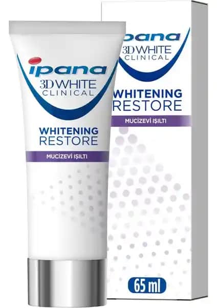 İpana 3D White Klinik Mucizevi Işıltı Diş Macunu ile Güvenilir Diş Beyazlatma ve Bakım