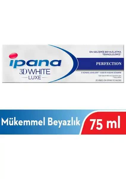 İpana Ipana 3 Boyutlu Luxe Perfection Diş Macunu: Hızlı Beyazlatma ve Ferah Bir Gülüş İçin