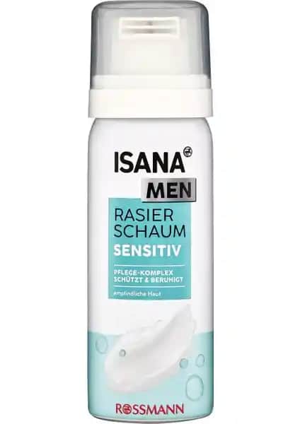 Isana Men Tıraş Köpüğü Hassas Ciltler İçin Seyahat Uygun Pratik ve Doğa Dostu Ürün