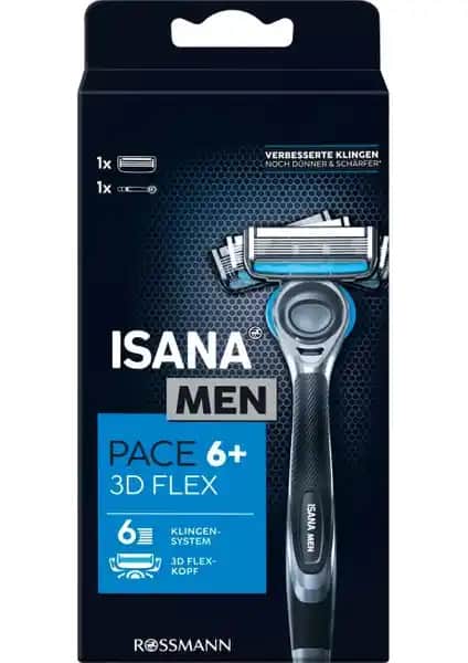 Isana Men Tıraş Makinesi Pace 6 Günlük Bakım ve Güvenli Tıraş İçin Gelişmiş Teknoloji