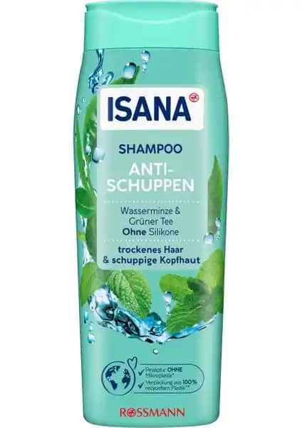 Isana Şampuan Su Nanesi ve Aventurin Kepeğe Karşı Güçlü ve Doğal Saç Bakım Ürünü