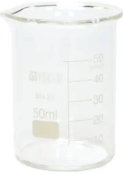 Isotherm Beher Cam Kısa Form 50 Ml: Dayanıklı ve Şık Laboratuvar Ölçü Kabı