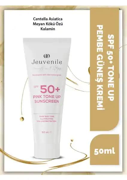 Jeuvenile SPF 50+ PINK Tone-Up Güneş Kremi: Cilt Koruma ve Güzellik Sağlayan Formül