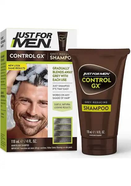Just For Men ControlGX Gri Saçları Koyulaştıran Şampuan: Erkekler İçin Günlük Bakım Çözümü