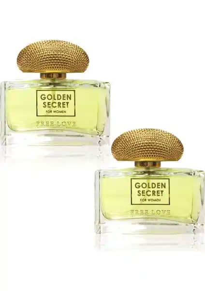 Kadınlar İçin Free Love Golden Secret ve Golden Secret Edp Parfüm Seti Şık Tasarım ve Kalıcı Koku