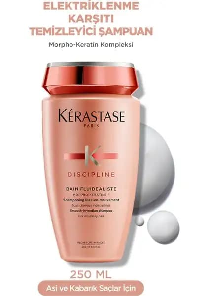 Kerastase Discipline Bain Fluidéaliste: Saçları Yumuşak ve Elektriklenmeyen Hale Getiren Şampuan