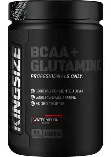 Kingsize Nutrition BCAA Glutamine Toz: Kas Gelişimini Destekleyen Yüksek Kaliteli Takviye