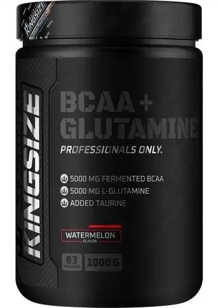 Kingsize Nutrition BCAA Glutamine Toz: Kas Gelişimini Destekleyen Yüksek Kaliteli Takviye