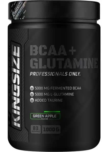 Kingsize Nutrition Bcaa ve Glutamin Tozu Yeşil Elma Aromasıyla Sağlıklı Kas Gelişimi Desteği