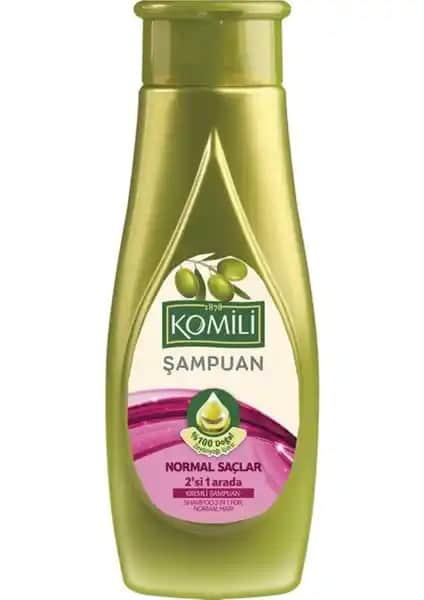 Komili Normal Saçlar İçin 2'si Bir Arada Kremli Şampuan Doğal İçeriklerle Sağlıklı ve Parlak Saçlar