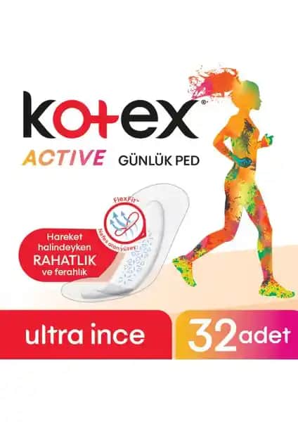 Kotex Active Ultra İnce Günlük Ped: Yüksek Konfor ve Güvenlik Sunan Günlük Hijyen Ürünü