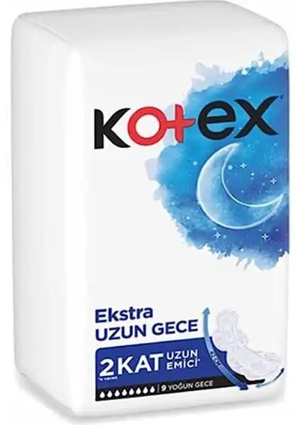 Kotex Ekstra Uzun Gece Hijyenik Ped: Yüksek Emicilik ve Güvenli Koruma Sağlar