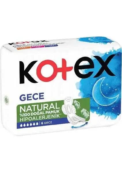 Kotex Natural Ultra Sıngle Gece Pedi: Yüksek Emicilik ve Güvenilirlik Sağlayan Ürün