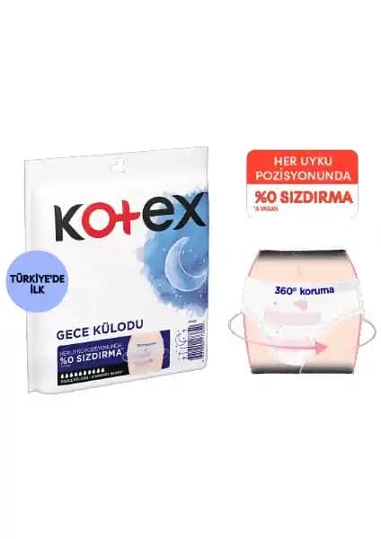 Kotex Regl Gece Külodu: Yoğun Dönemlerde Güvenli ve Konforlu Uyku Sağlayan İç Giyim Çözümü