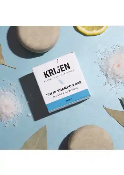 Krijen Deniz Tuzu ve Okaliptus Katı Şampuanı: Doğal ve Etkili Saç Temizliği Çözümü