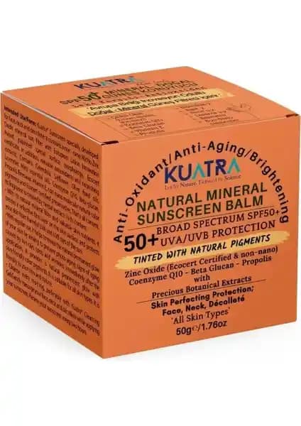 Kuatra SPF 50+ Doğal Mineralli Güneş Koruyucu Balm Cilt Sağlığını Güçlendiren Doğal Formül
