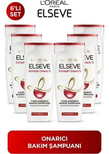 L'Oreal Elseve Komple Onarıcı 5 Yapılan<dı>rıcı Şampuan Saç Sağlığını Yenilemek İçin Tasarlandı