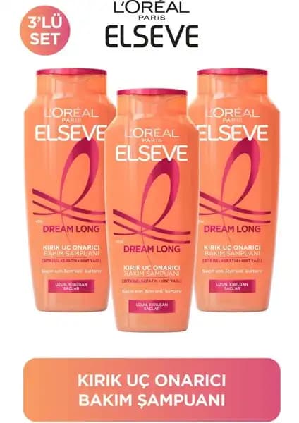 L'Oréal Paris Elseve Dream Long Kırık Uç Onarıcı Şampuan ile Uzun ve Sağlıklı Saçlar