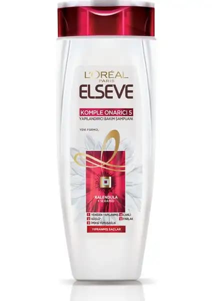 L'Oréal Paris Elseve Komple Onarıcı 5 Yapılandırıcı Bakım Şampuanı Saçları Güçlendirir ve Parlaklık Kazandırır