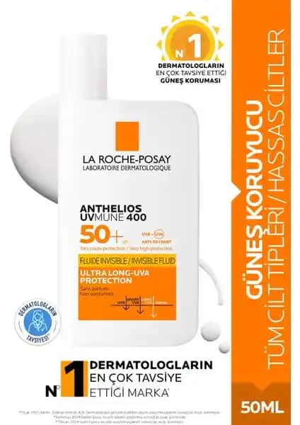 La Roche-Posay Anthelios Invisible Fluid SPF 50 Güneş Kremi: Hassas Ciltler İçin Yüksek Koruma ve Konforlu Kullanım