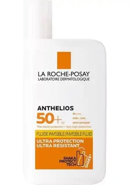 La Roche-Posay Anthelios Shaka Fluid SPF50+ Güneş Koruyucu Kremi Yüksek Koruma ve Hafif Formülüyle Günlük Kullanım İçin